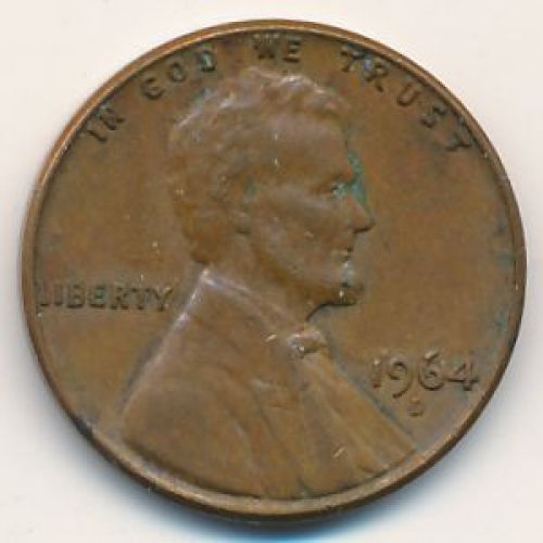 1 цент 1964 год D США