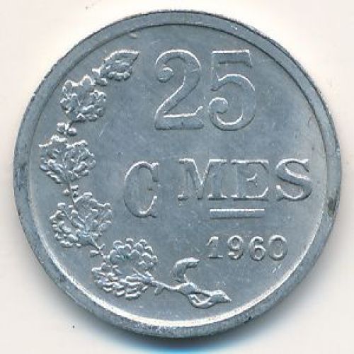 25 сентим 1960 год Люксембург