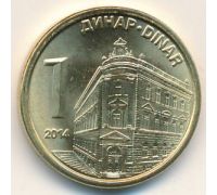 1 динар 2014 год Сербия