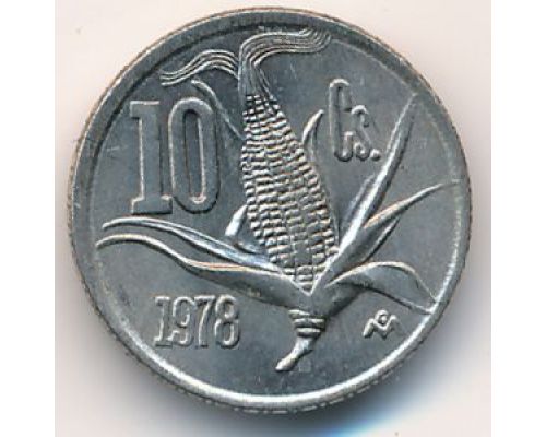 10 сентаво 1978 год Мексика