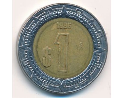 1 новый песо 1996 год Мексика