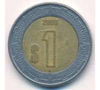 1 новый песо 2000 год Мексика