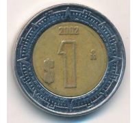 1 новый песо 2002 год Мексика