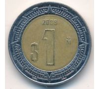 1 новый песо 2008 год Мексика