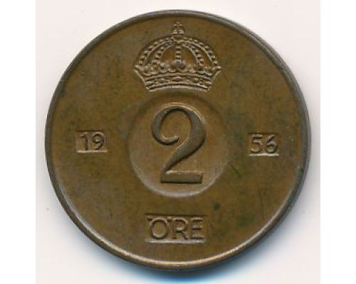 2 эре 1956 год Швеция