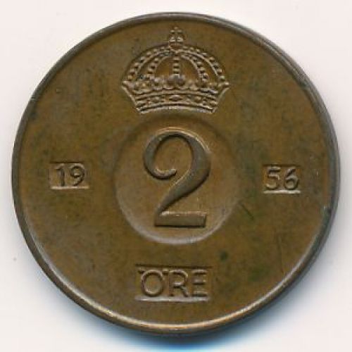 2 эре 1956 год Швеция