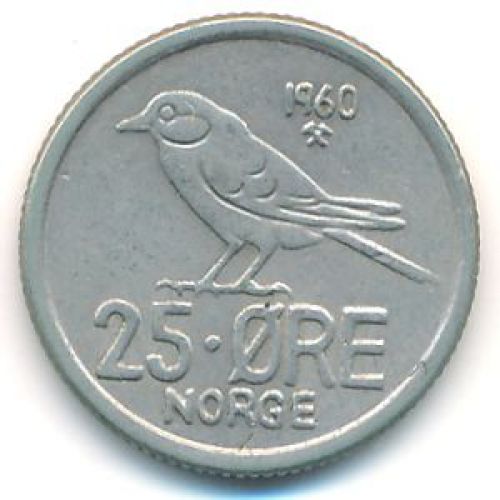 25 эре 1960 год Норвегия