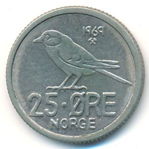 25 эре 1969 год Норвегия