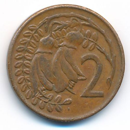2 цента 1969 год Новая Зеландия