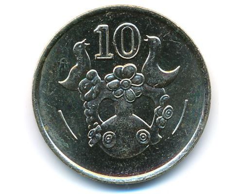 10 центов 1990 год Кипр