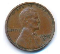 1 цент 1957 год D США