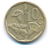 10 центов 1992 год ЮАР Зантедеския