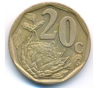 20 центов 1997 год ЮАР