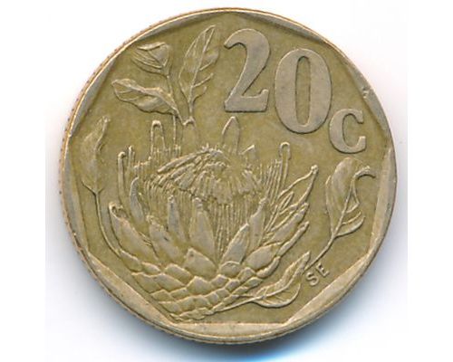 20 центов 1995 год ЮАР