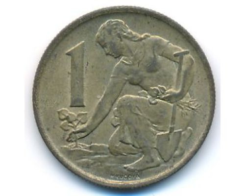 1 крона 1977 год Чехословакия