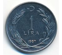 1 лира 1967 год Турция