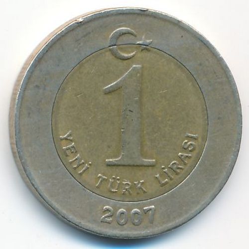1 новая лира 2007 год Турция