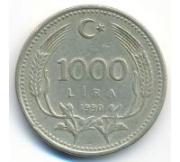 1000 лир 1990 год Турция