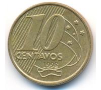 10 сентаво 1998 год Бразилия