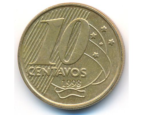 10 сентаво 1998 год Бразилия