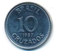 10 крузадо 1987 год Бразилия