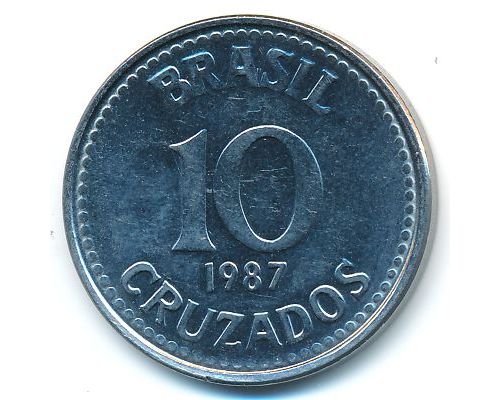 10 крузадо 1987 год Бразилия