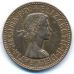 1/2 пенни 1955 год Великобритания Пол пенни, half penny Елизавета II