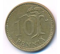 10 пенни 1974 год Финляндия