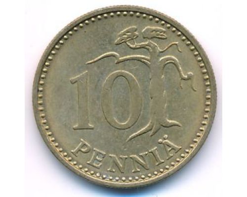 10 пенни 1975 год Финляндия