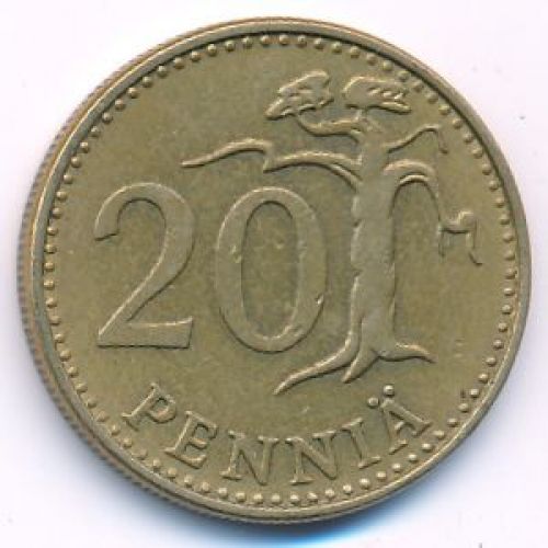 20 пенни 1963 год Финляндия