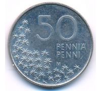 50 пенни 1990 год Финляндия