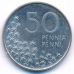 50 пенни 1990 год Финляндия