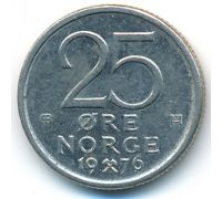25 эре 1976 год Норвегия