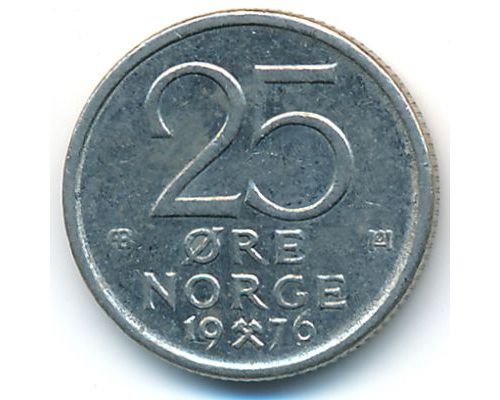 25 эре 1976 год Норвегия