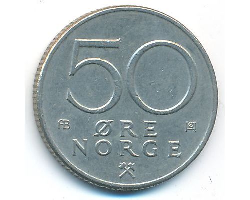50 эре 1976 год Норвегия