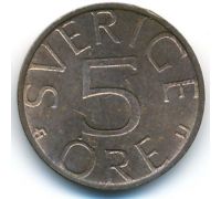 5 эре 1978 год Швеция