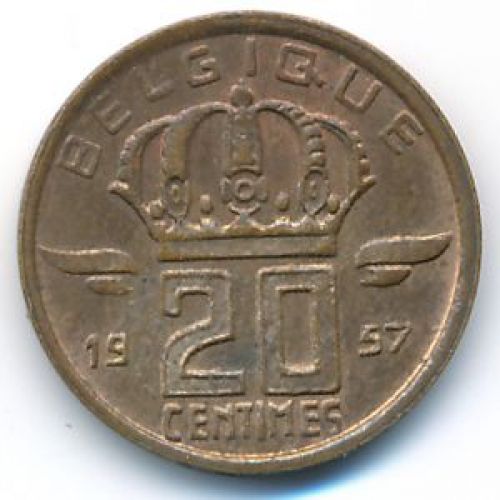 20 сентим 1957 год Бельгия