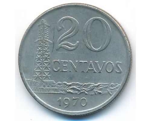 20 сентаво 1970 год Бразилия