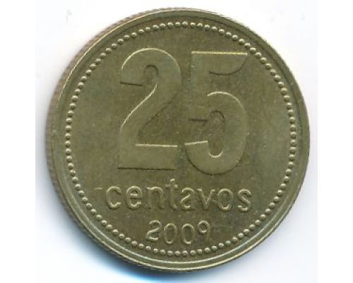 25 сентаво 2009 год Аргентина