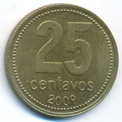 25 сентаво 2009 год Аргентина