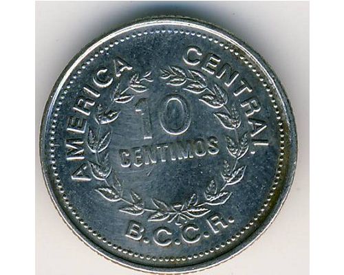 10 сентимо 1976 год Коста-Рика