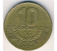 10 колон 2002 год Коста-Рика