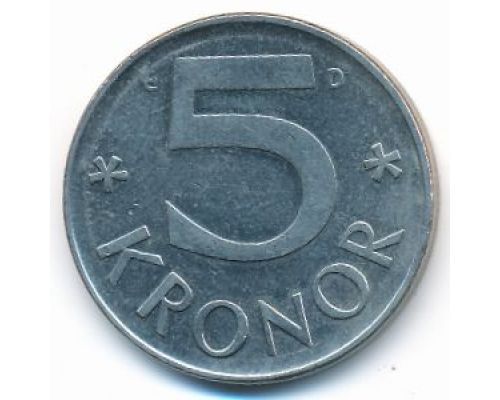 5 крон 1988 год Швеция