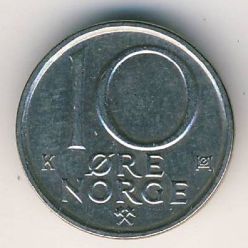 10 эре 1991 год Норвегия
