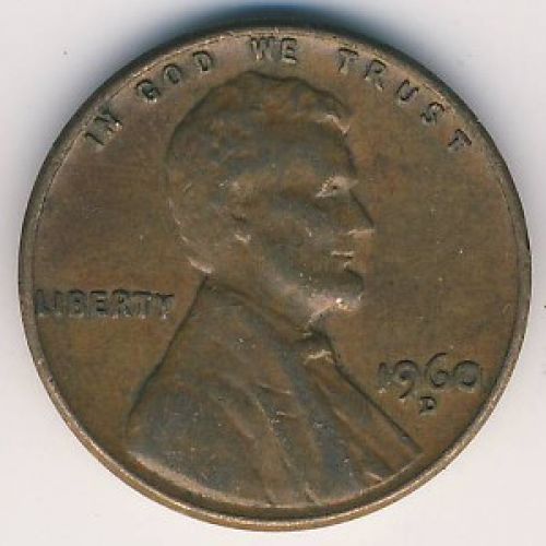 1 цент 1960 год D США