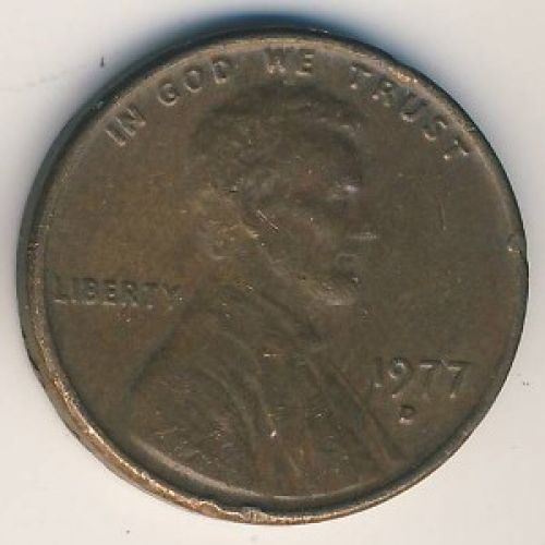 1 цент 1977 год D США