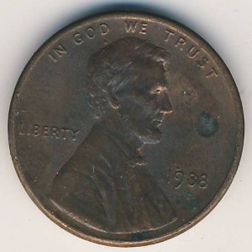 1 цент 1988 год США