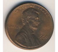 1 цент 1990 год D США