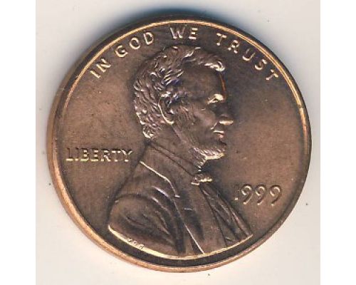 1 цент 1999 год США