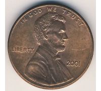 1 цент 2001 год США